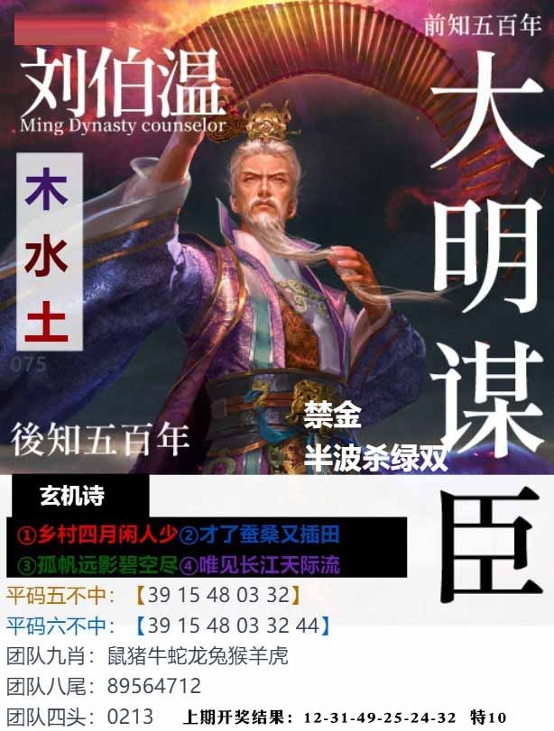 075期大明谋臣[图]